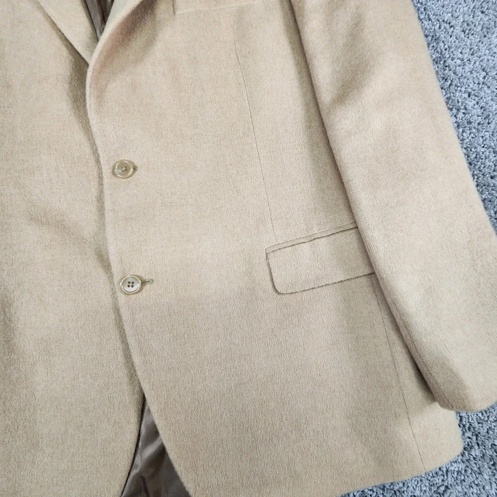 Jos A Bank Camel Hair Blazer 44 Long Beige Classic Luxury Sport‎ Coat Classic